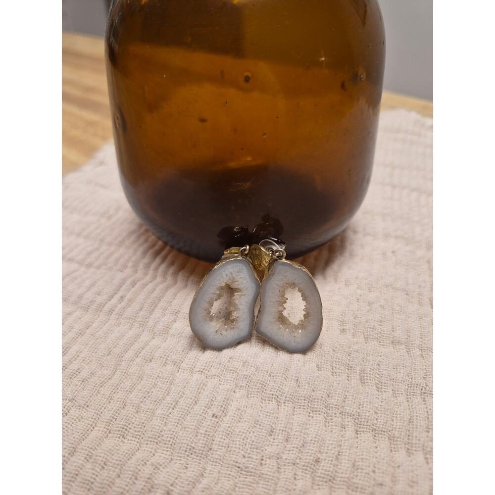 Geode Earrings - Picture 2 of 2